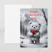 Glückliche Valentinstag-Grußkarte (Vorne/Hinten)