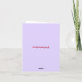 Glückliche Valentinstag-Grußkarte (Rückseite)