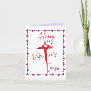 Glückliche Valentinstag-Grußkarte