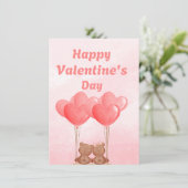 Glückliche Valentinstag Grußkarte (Stehend Vorderseite)