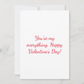 Glückliche Valentinstag-Grußkarte Dankeskarte (Rückseite)