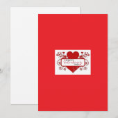 Glückliche Valentinstag-Grußkarte Feiertagskarte (Vorne/Hinten)