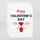 Glückliche Valentinstag Grußkarte Feiertagskarte (Vorne/Hinten)