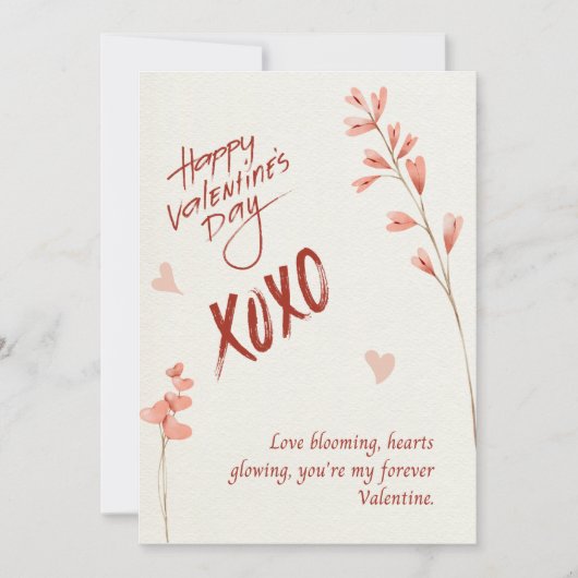 Glückliche Valentinstag, Grußkarte Feiertagskarte (Vorderseite)