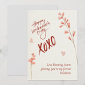 Glückliche Valentinstag, Grußkarte Feiertagskarte (Vorne/Hinten)