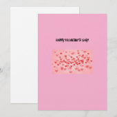 Glückliche Valentinstag-Grußkarte Feiertagskarte (Vorne/Hinten)