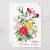 Glückliche Valentinstag Grußkarte Feiertagskarte (Vorne/Hinten)