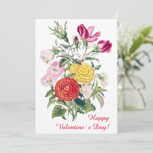 Glückliche Valentinstag Grußkarte Feiertagskarte (Stehend Vorderseite)