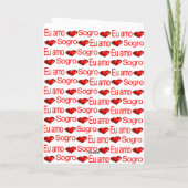 Glückliche Valentinstag Grußkarte Sogro Herzen Feiertagskarte (Rückseite)