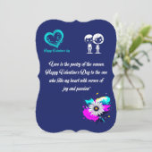 Glückliche Valentinstag Grußkarten Feiertagskarte (Stehend Vorderseite)