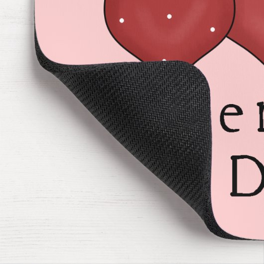 Glückliche Valentinstag-Herzen D7 Mousepad (Ecke)