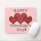 Glückliche Valentinstag-Herzen D7 Mousepad (Mit Mouse)