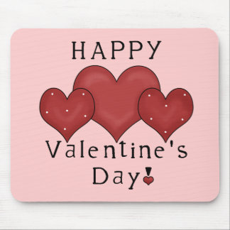 Glückliche Valentinstag-Herzen D7 Mousepad