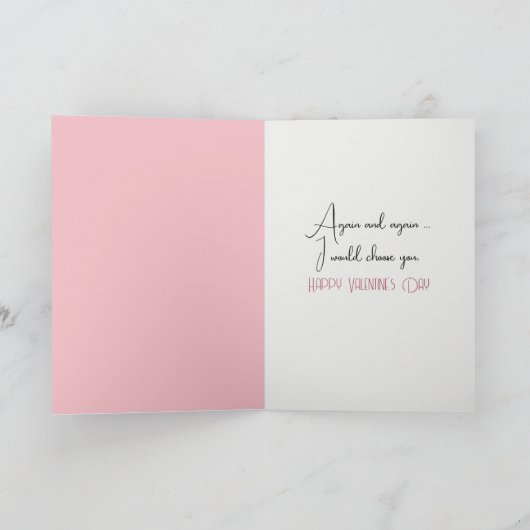 Glückliche Valentinstag Herzkrüze Feiertagskarte (Innenseite)