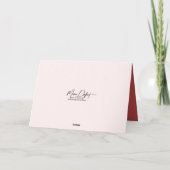 Glückliche Valentinstag Herzkrüze Karte (Rückseite)