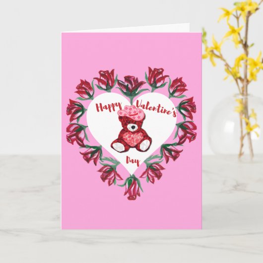 Glückliche Valentinstag MailBox Grußkarte Karte (Gelbe Blume)