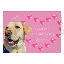 Glückliche Valentinstag-Mama, Hundeherzen-Karte