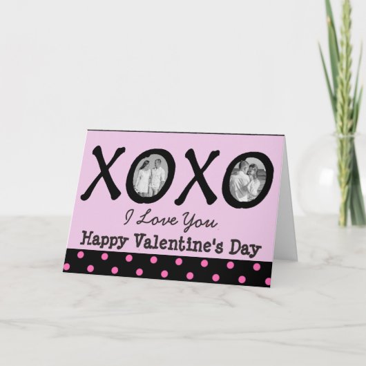 Glückliche Valentinstag Personalisierte Karte mit (Vorderseite)