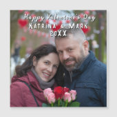 Glückliche Valentinstag Personalisierte Magnetkart Magnetkarte (Vorderseite)