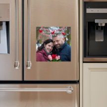 Glückliche Valentinstag Personalisierte Magnetkart