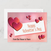 Glückliche Valentinstag Postkarte Postkarte (Vorne/Hinten)