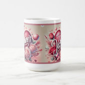 Glückliche Valentinstag Tasse! Kaffeetasse (Mittel)