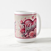Glückliche Valentinstag Tasse! Kaffeetasse (VorderseiteRechts)