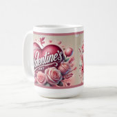 Glückliche Valentinstag Tasse! Kaffeetasse (Vorderseite Links)