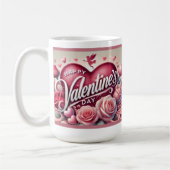 Glückliche Valentinstag Tasse! Kaffeetasse (Links)