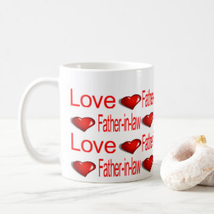 Glückliche Valentinstag Tasse Liebe Schwiegervater
