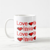 Glückliche Valentinstag Tasse Liebe Schwiegervater (Links)