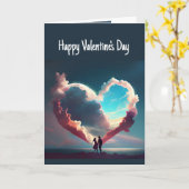 Glückliche Valentinstag Welt der Liebe Karte (Gelbe Blume)