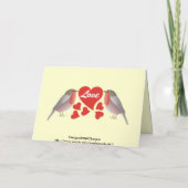 Glückliche Valentintagskarten Feiertagskarte (Rückseite)