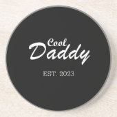 Glückliche Väter Tag beste Papa personalisierte Ge Getränkeuntersetzer (Vorne)