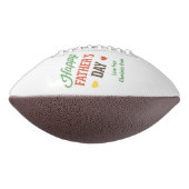 Glückliche Väter Tag Foto und Text Personalisiert Football (Gedreht 90)