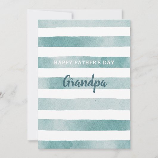 Glückliche Väter Tag Opa. Wasserfarben (Vorderseite)