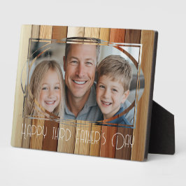 Glückliche Väter tagsüber Foto Fotoplatte