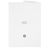 Glückliche Vatertag Angelkarte (Hinten)