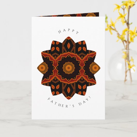 Glückliche Vatertag Blumenkarte Siegel Grußkarte Karte (Gelbe Blume)