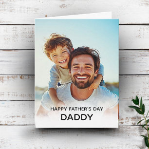 Glückliche Vatertag Daddy Custom Foto Card Karte