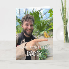 Glückliche Vatertag Daddy Custom Foto Card Karte