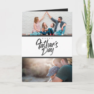 Glückliche Vatertag Foto Collage Geschenkkarte Karte
