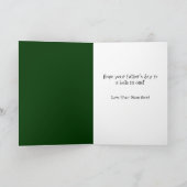 Glückliche Vatertag Golf Grußkarte Karte (Innenseite)