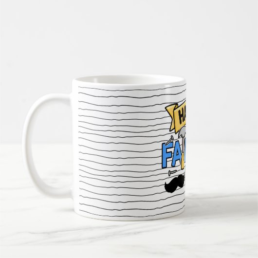 Glückliche Vatertag Tasse Vatertag Geschenk (Links)