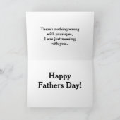 Glückliche Vatertags-Gruß-Karte Karte (Innenseite)