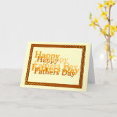 Glückliche Vatertags-Gruß-Karte Karte (Gelbe Blume)