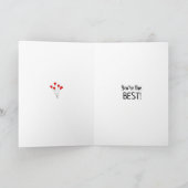 Glückliche Vatertagskarte des Vaters Karte (Innenseite)