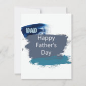 Glückliche Vatertagskarte Feiertagskarte (Vorderseite)