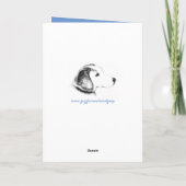 Glückliche Vatertagskarte (Grenzkollie) Karte (Rückseite)