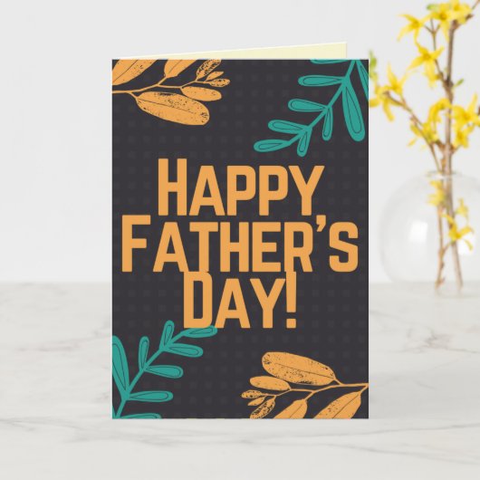 Glückliche Vatertagskarte Karte (Gelbe Blume)